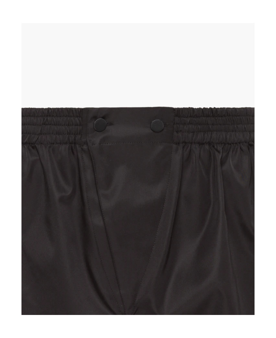 Prada Re-nylon Elasticated Waist Bermuda Shorts In Black
