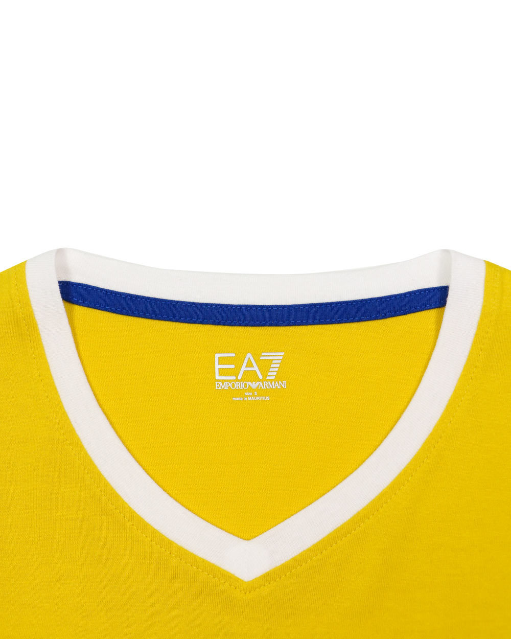 EA7 LOGO PRINTED SPLICED T-SHIRT