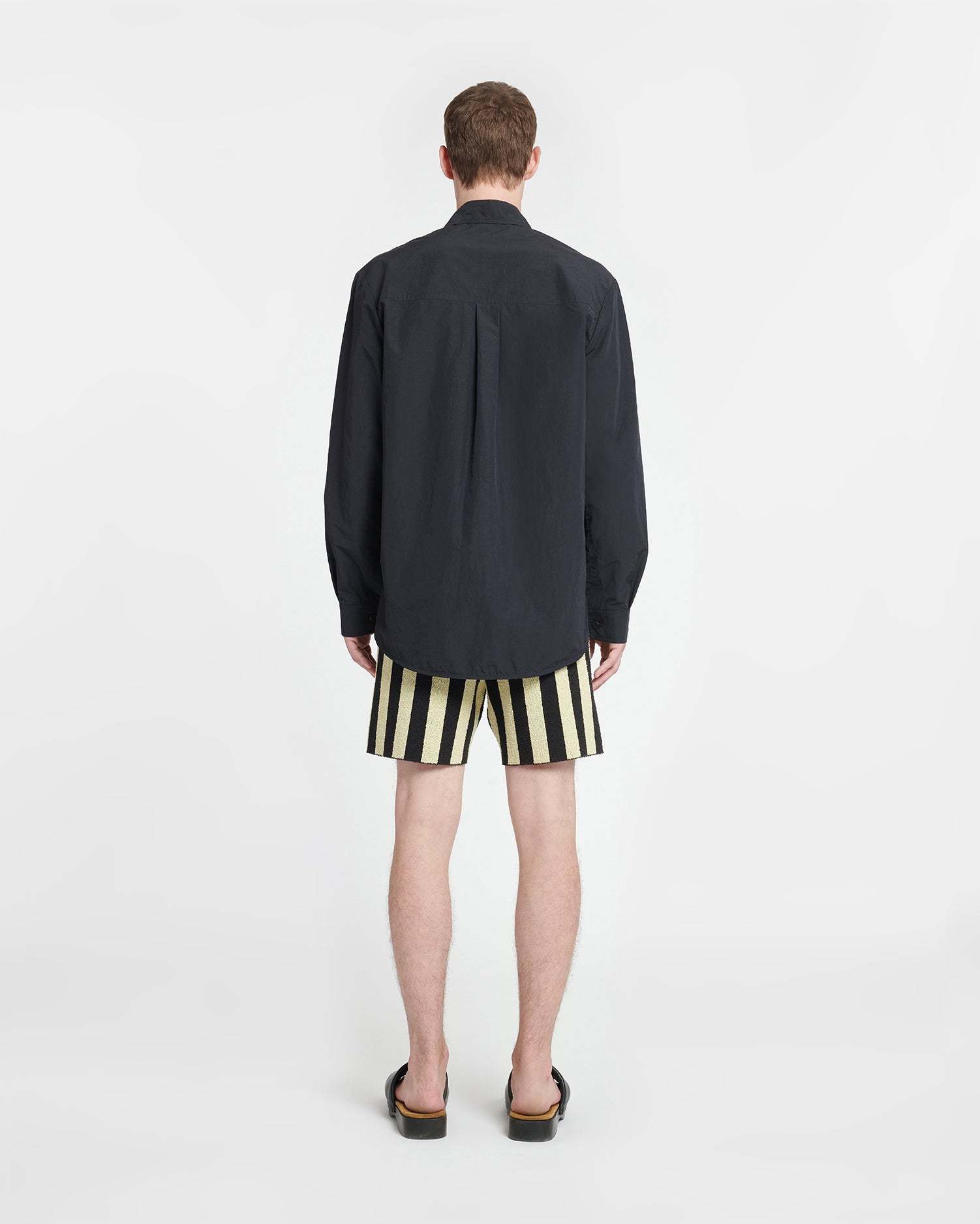 Nanushka Flap-pocket Pyjama Shirt In Black