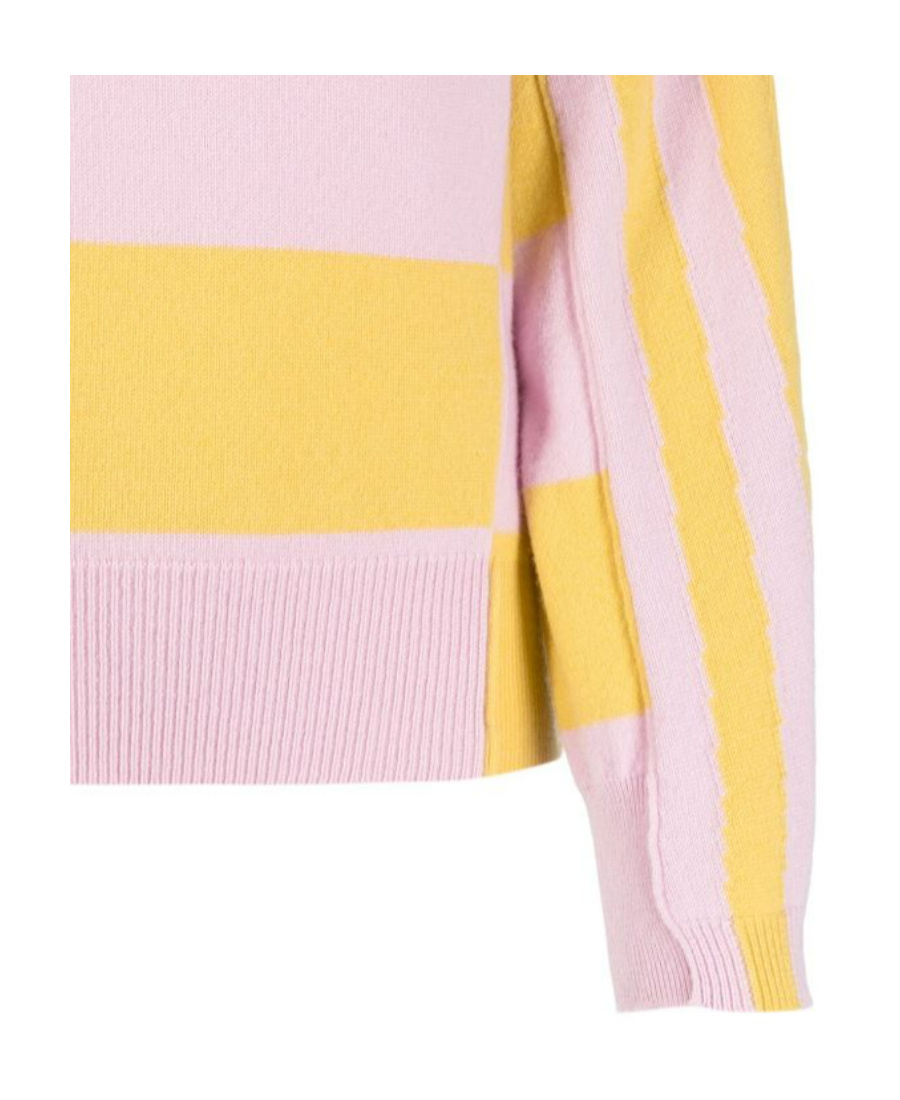 Stella Mccartney Stripe-print Jumper In Pink