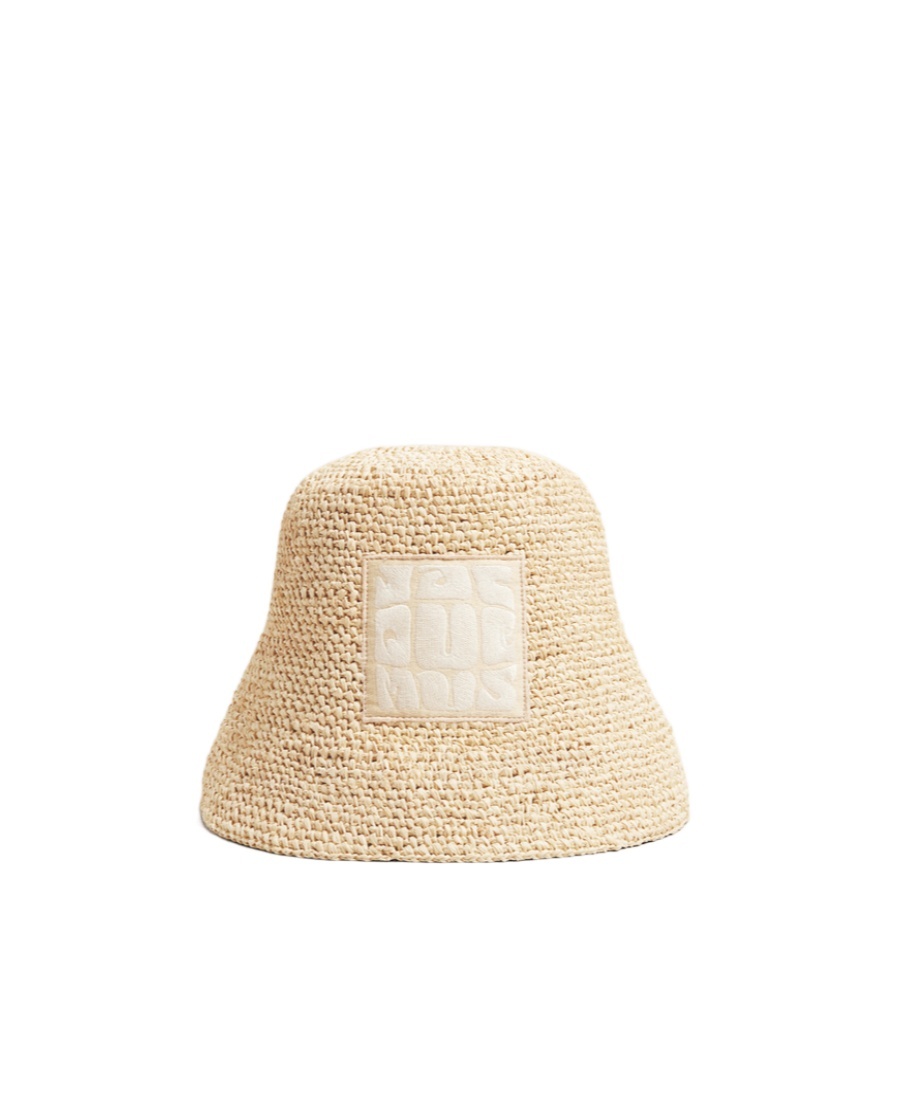 Jacquemus Le Bob Ficiu Bucket Hat In Nude