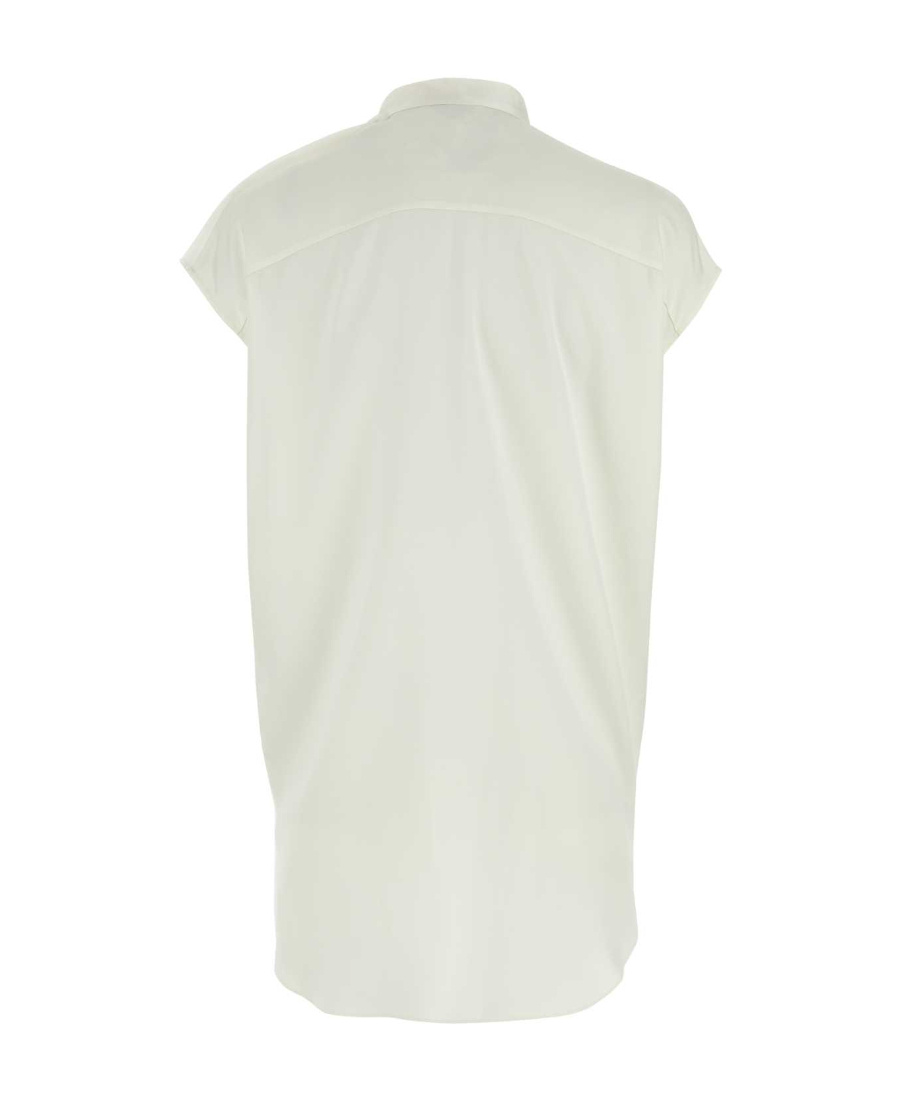 Alexander Mcqueen Elegant Satin Blouse For Women In White