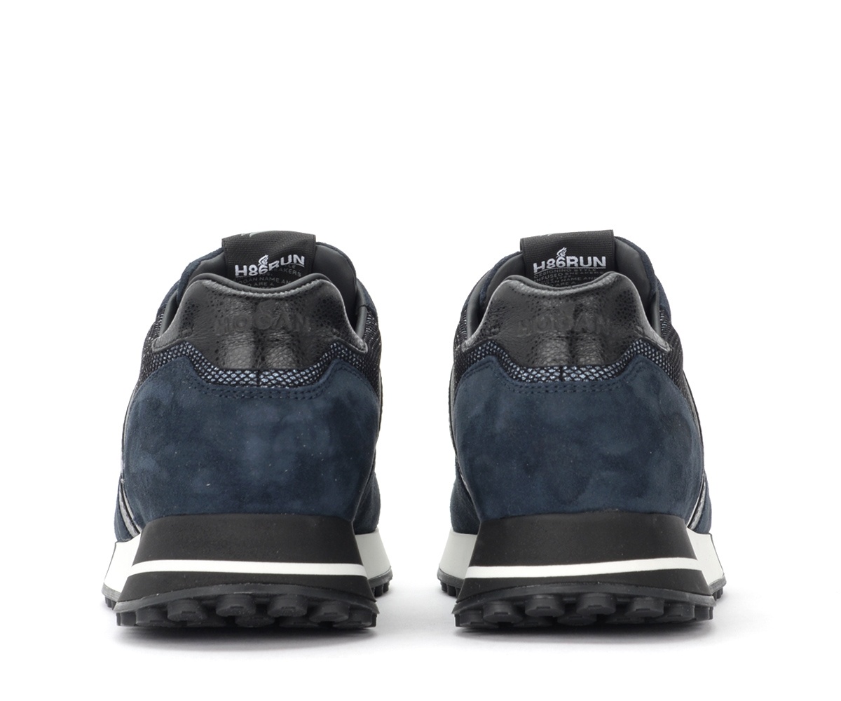 Hogan Stitching Low-top Leisure Sneakers In Black