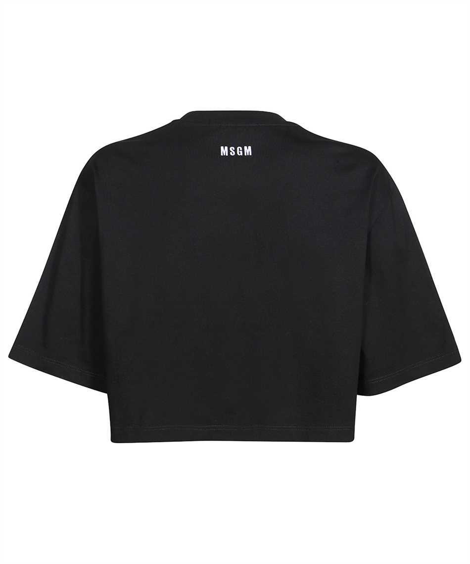 Msgm Round-necked T-shirt In Black