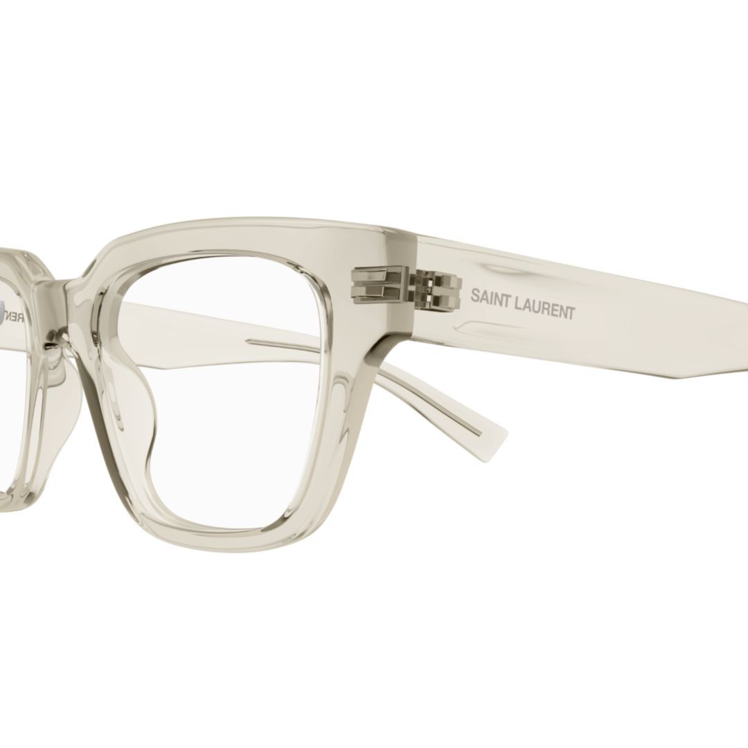 Saint Laurent Square-frame Glasses In White