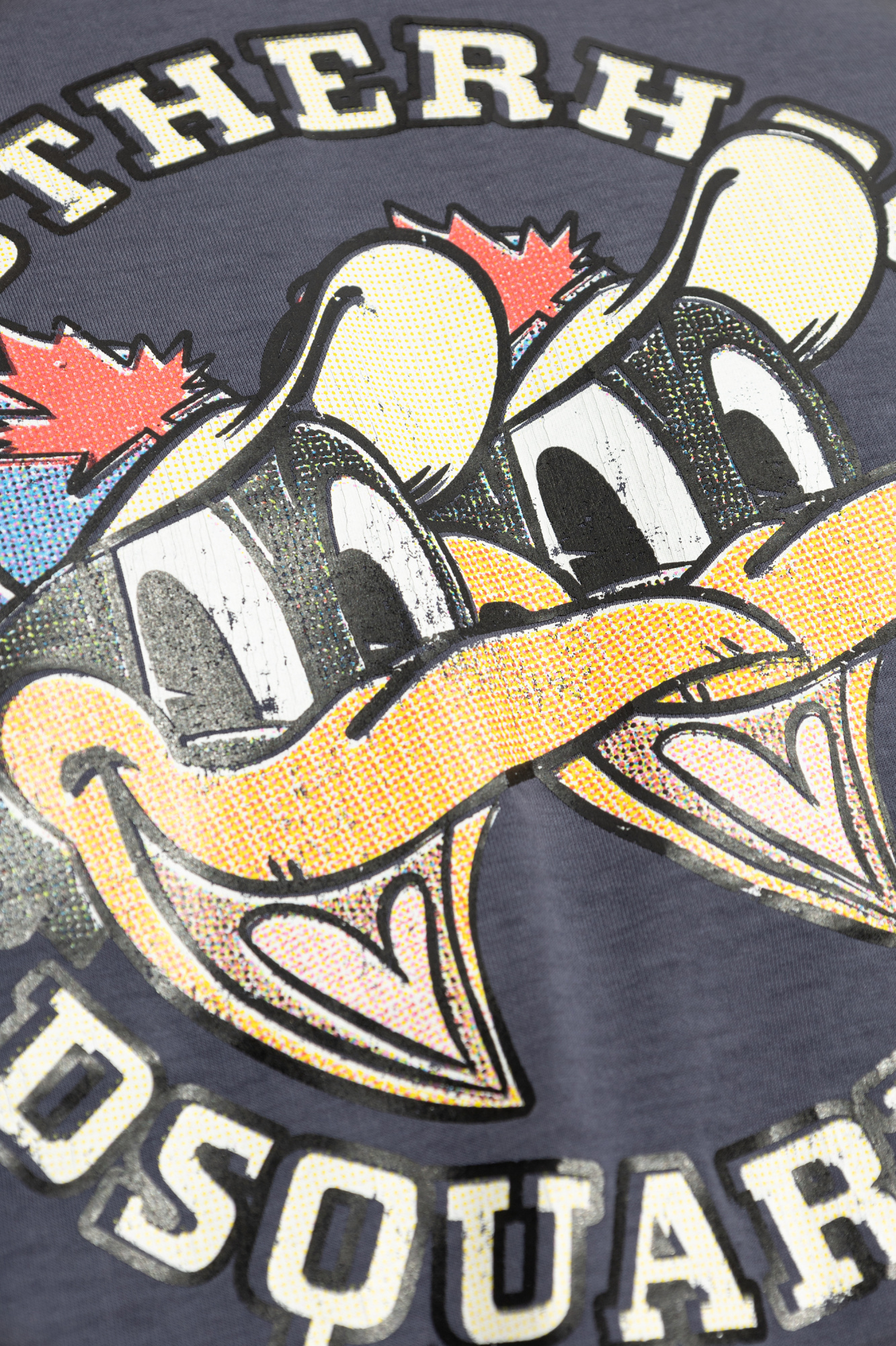 Dsquared2 Logo Printed Crewneck T-shirt In Gray