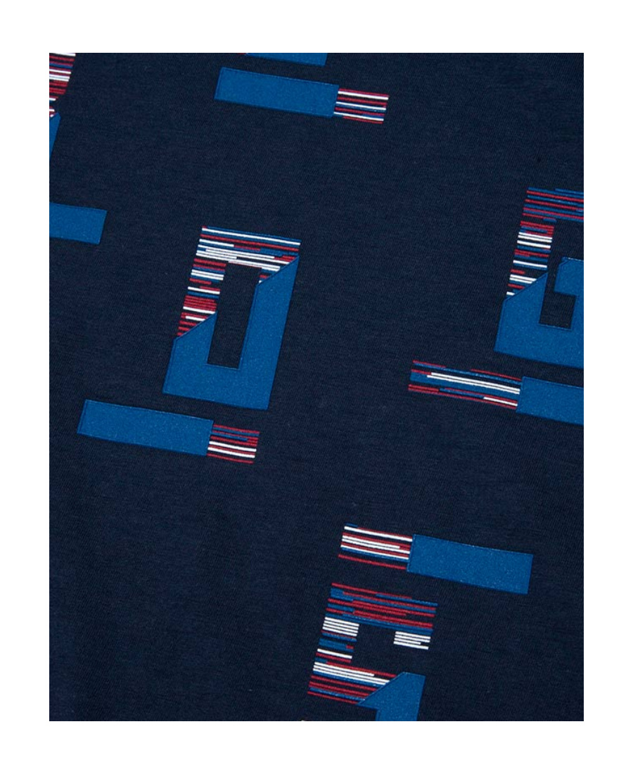 Hugo Boss Logo Details T-shirt In Blue