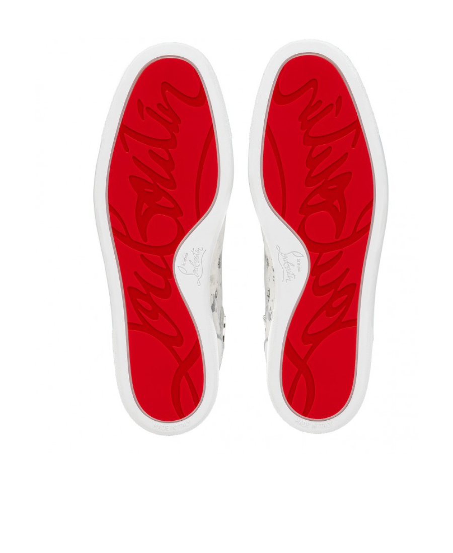 Christian Louboutin Louis High-top Sneakers In White