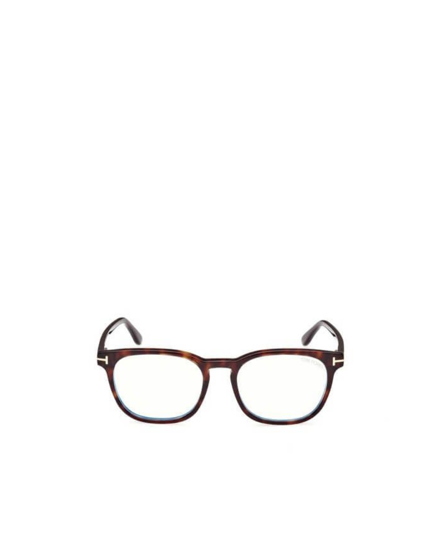 Tom Ford Geometric Frame Flat Mirror In Brown
