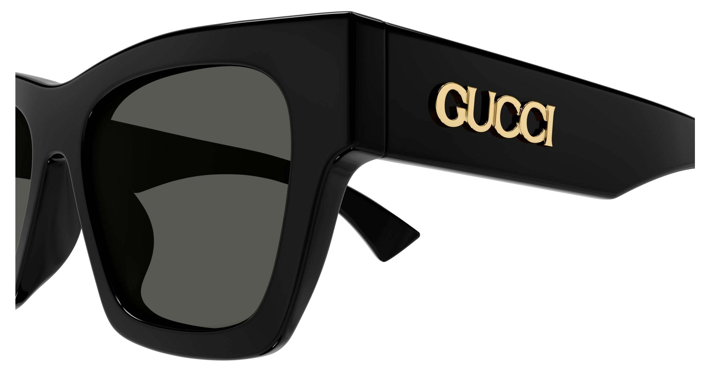 Gucci Geometric Sunglasses In Black
