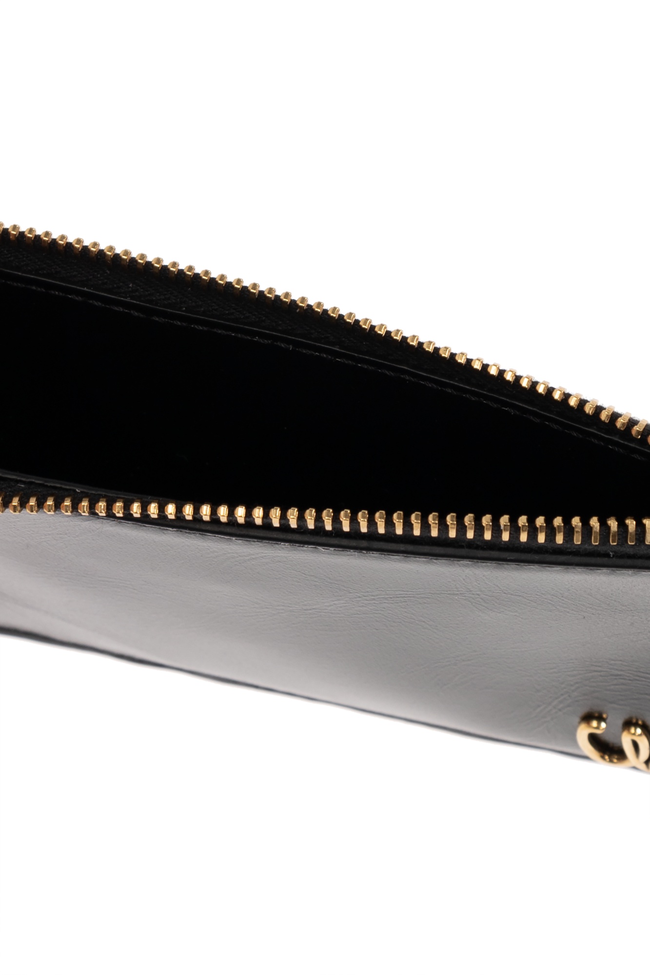 Chloé Zipper Card Bag In Black