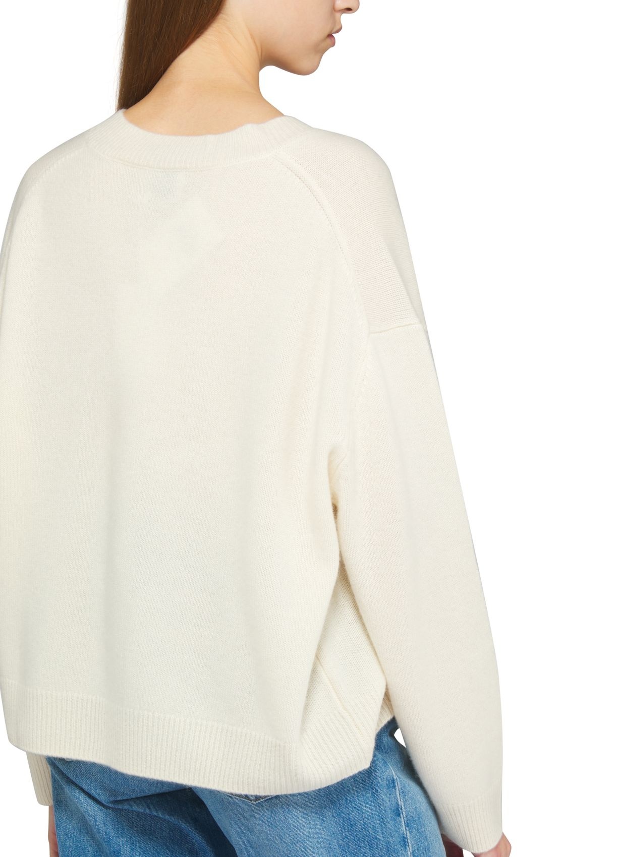 Shop Anine Bing Lee V-neck Sweater In White