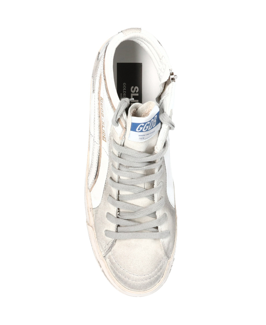 Golden Goose Slide High-top Sneakers In White
