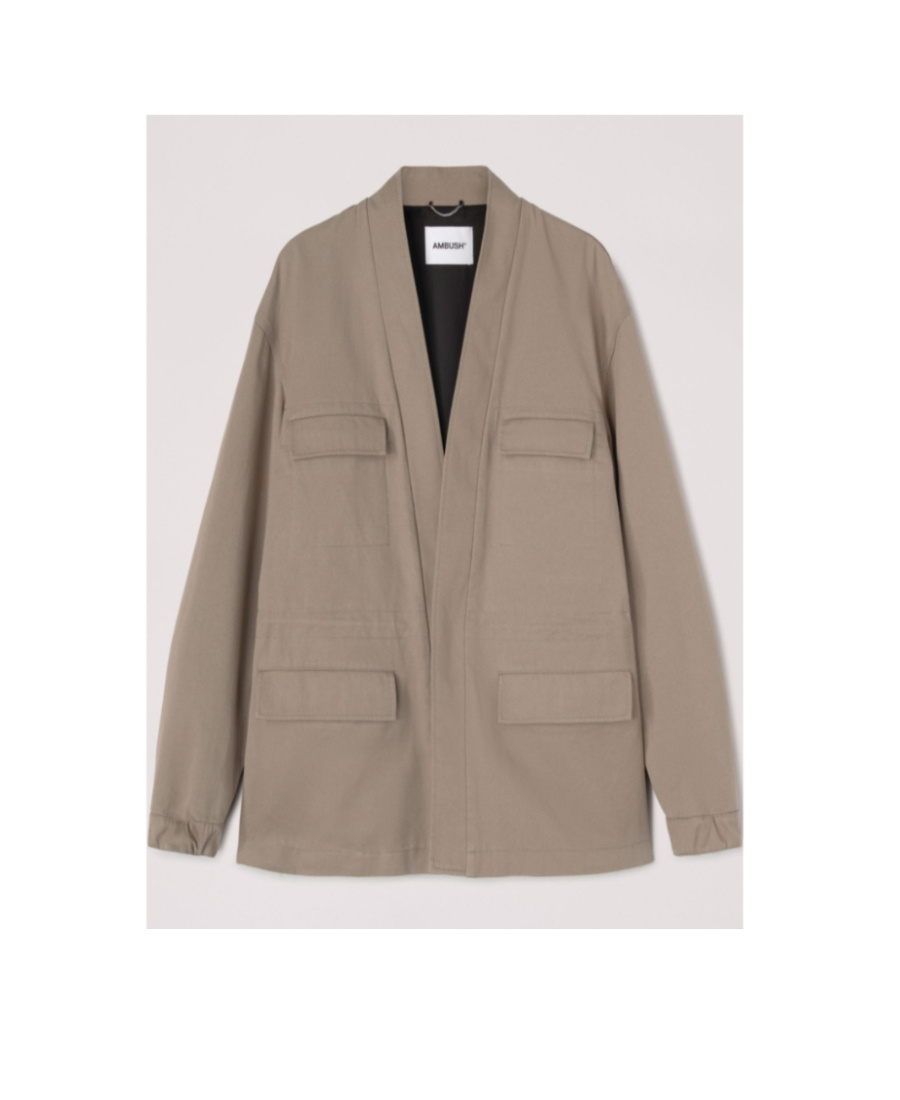 Ambush V-neck Safari Jacket In Nude