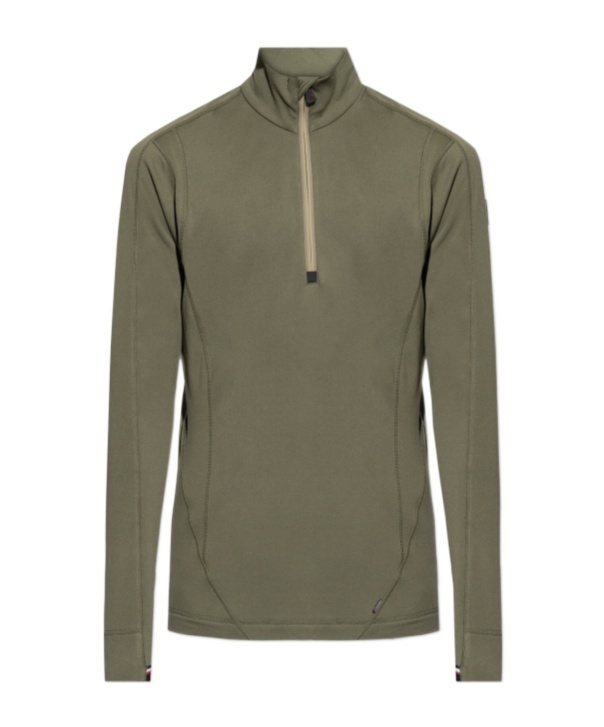 Moncler Zip Sweater In Green