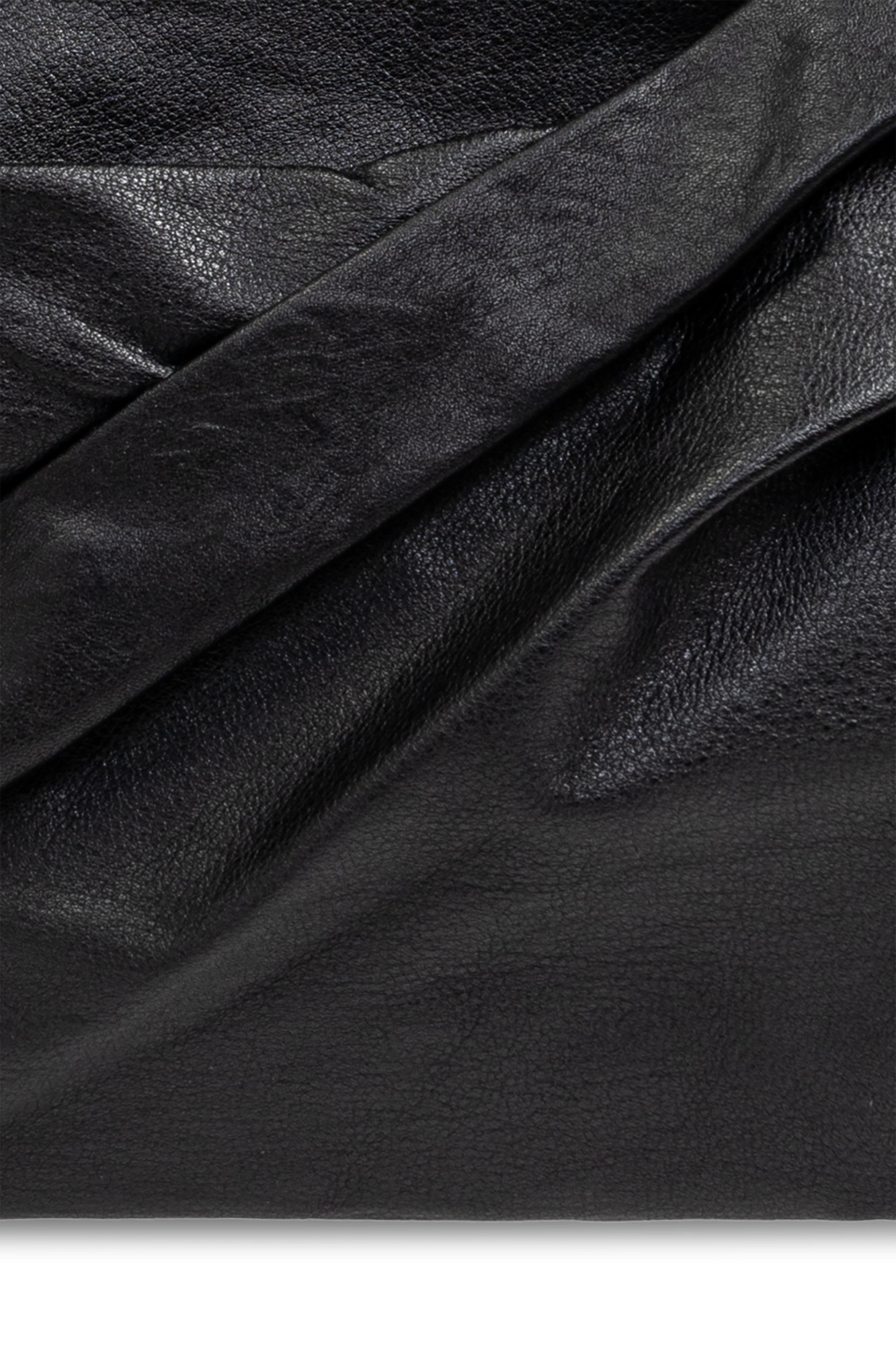 Yohji Yamamoto Asymmetric Shoulder Bag In Black