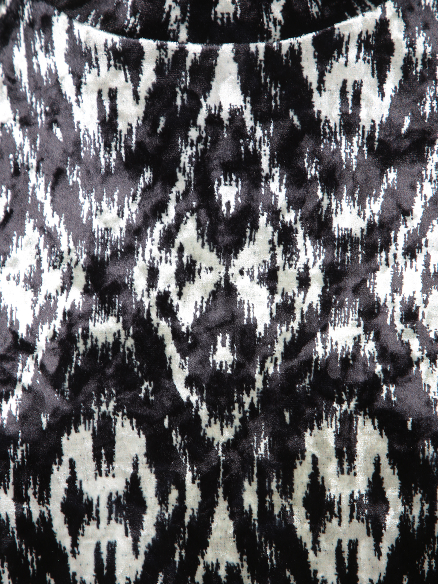 Pierre-louis Mascia Ikat-pattern Turtleneck Top In Black