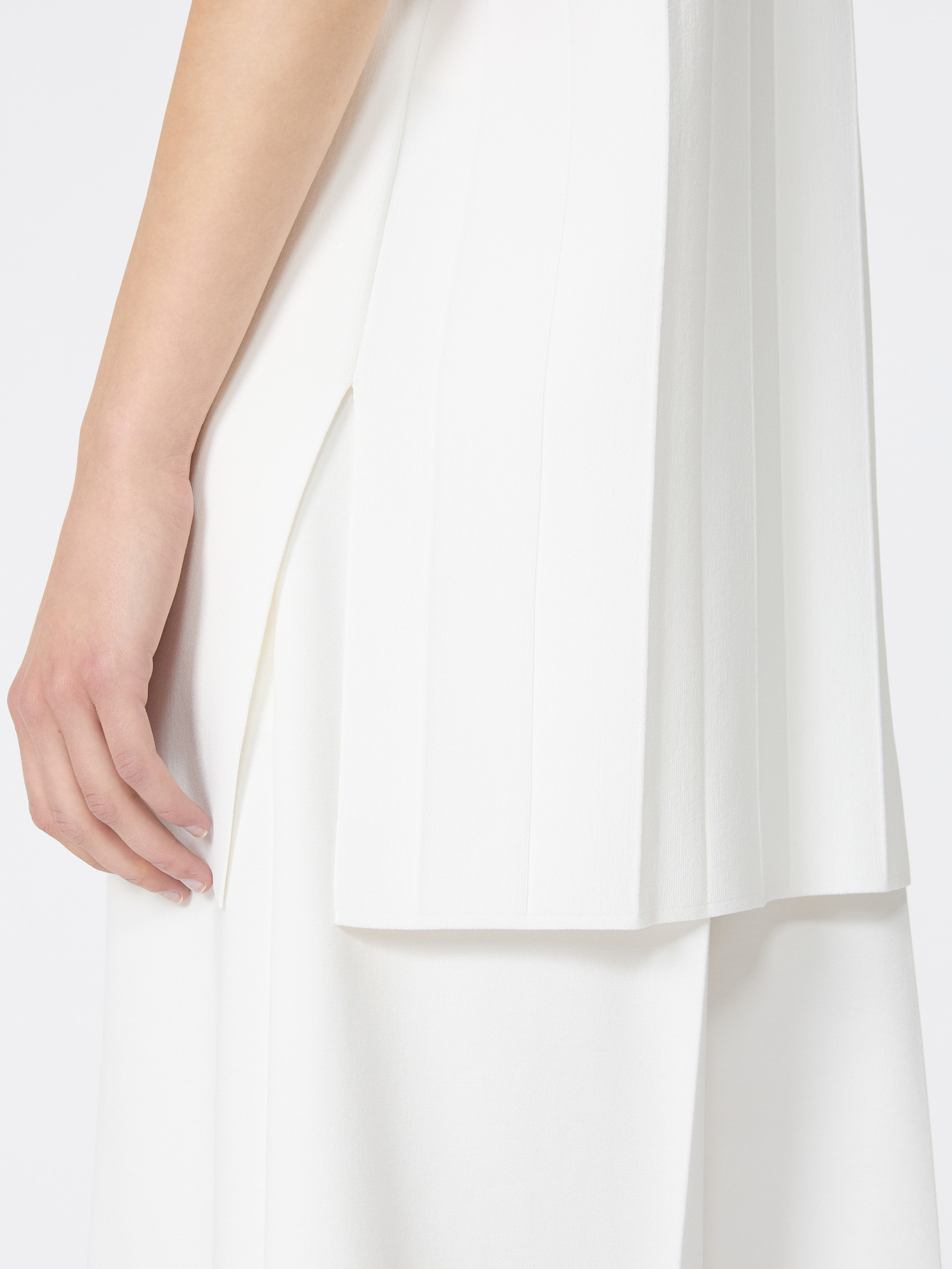 Max Mara Poltava Crêpe Top In White