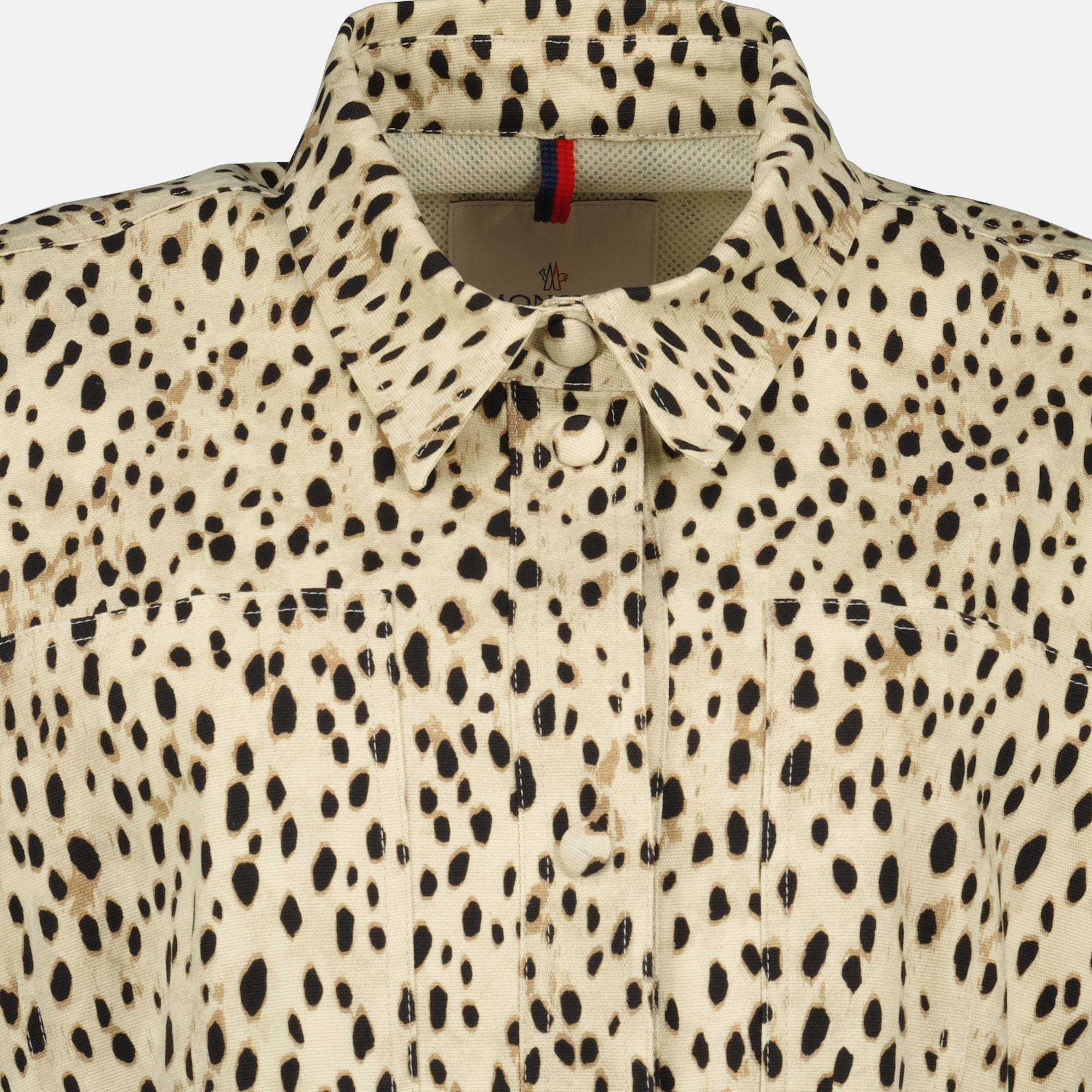 Moncler Saulon Technical Twill Field Jacket In Nude