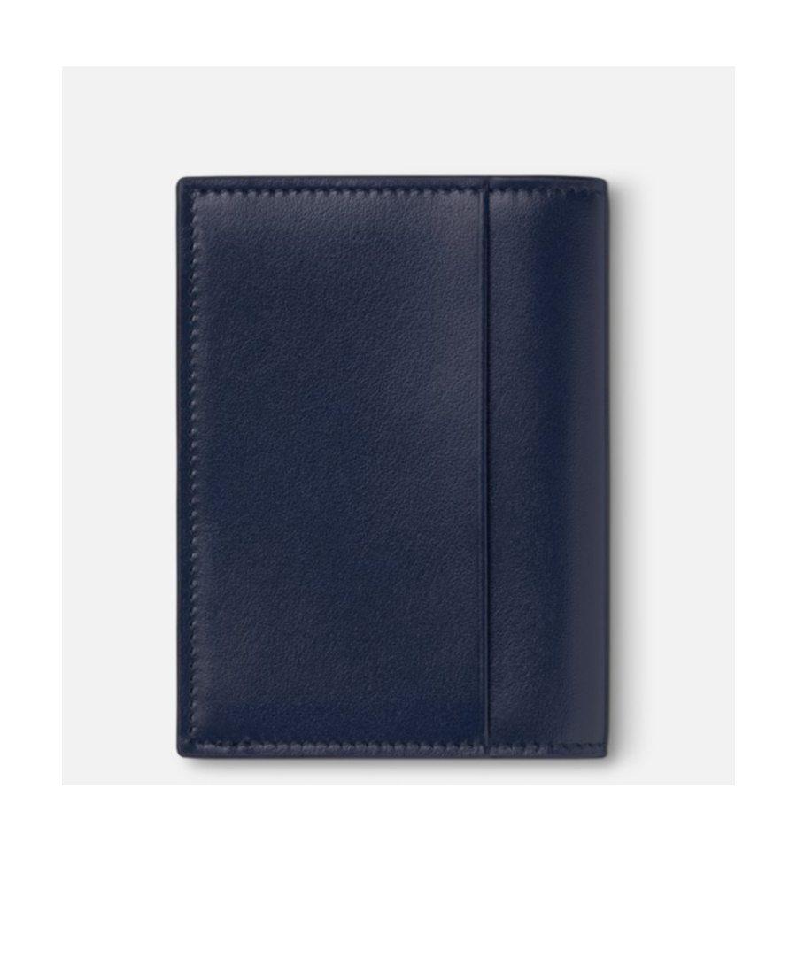 Montblanc Meisterstück 6cc Compact Wallet In Blue