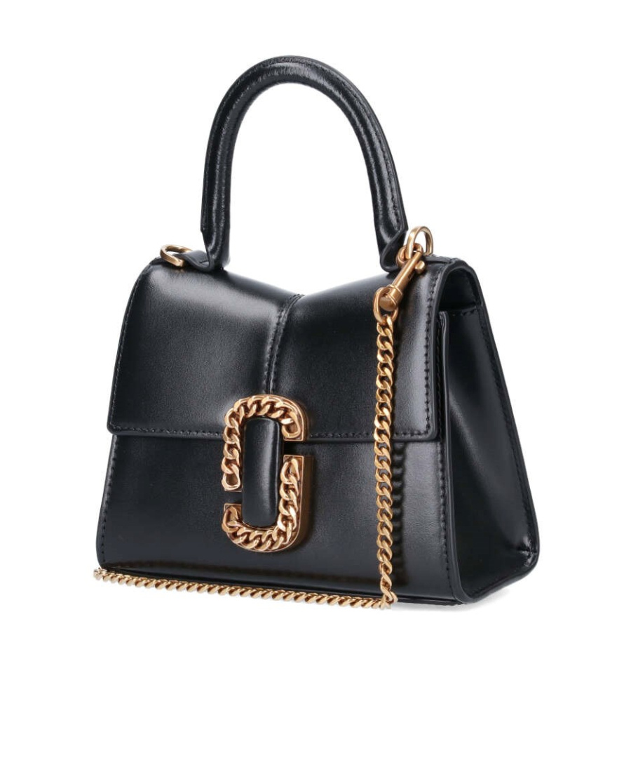 Marc Jacobs The Mini Top Handle Bag In Black