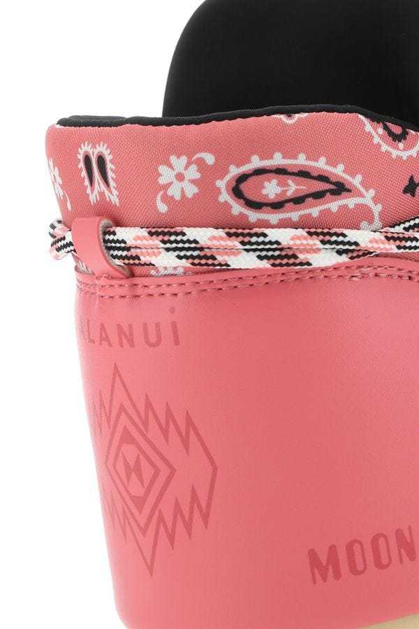 Alanui + Moon Boot Bandana-print Shell And Faux Leather Snow Boots In Multicolor