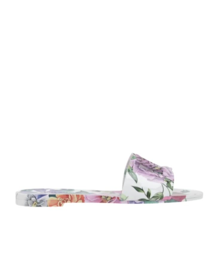 Dolce & Gabbana Women Sandals With Flowers In White