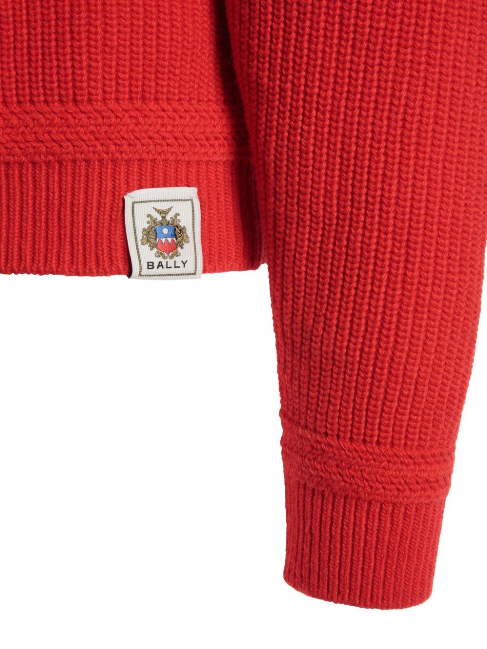 Bally Crewneck Sweater With Long Raglan Sleeves In Red