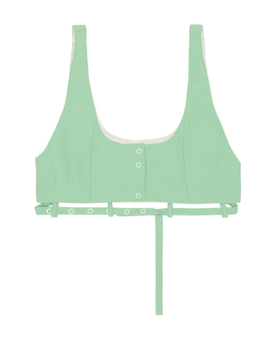 Ganni Synthetic Fibers T-shirt In Green