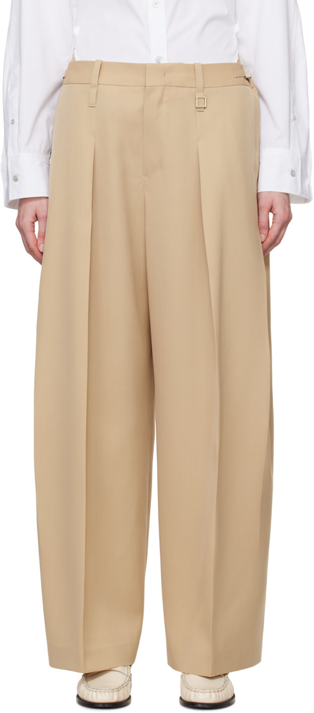 WOOYOUNGMI BELT LOOPS SLACKS