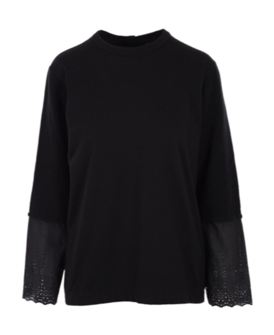 COMME DES GARÇONS ROUND-NECK KNITTED CARDIGAN 