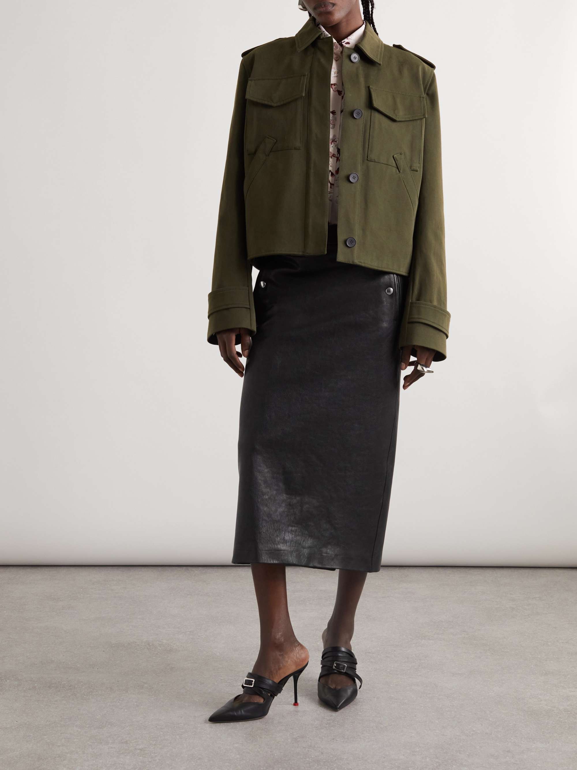 Alexander Mcqueen High-waisted Skirt In Black