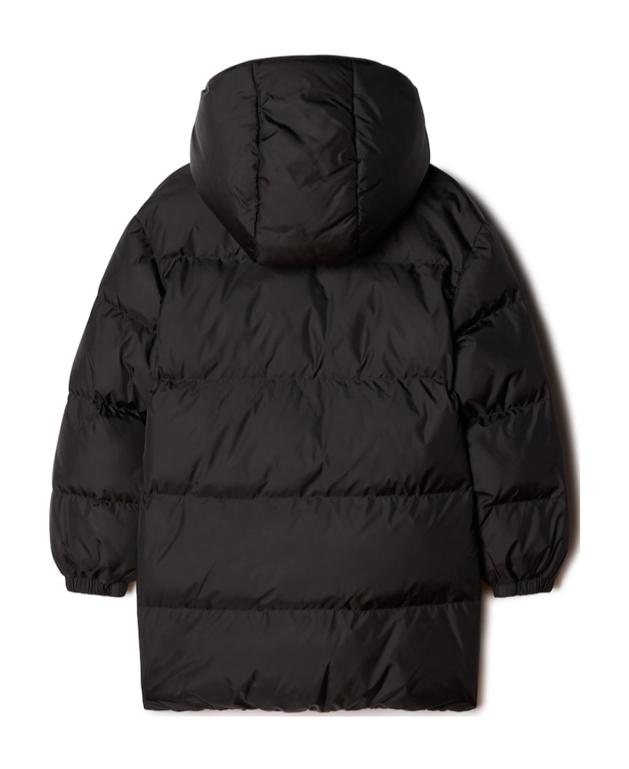 Off-white Logo-patch Puffer Jacket In Black