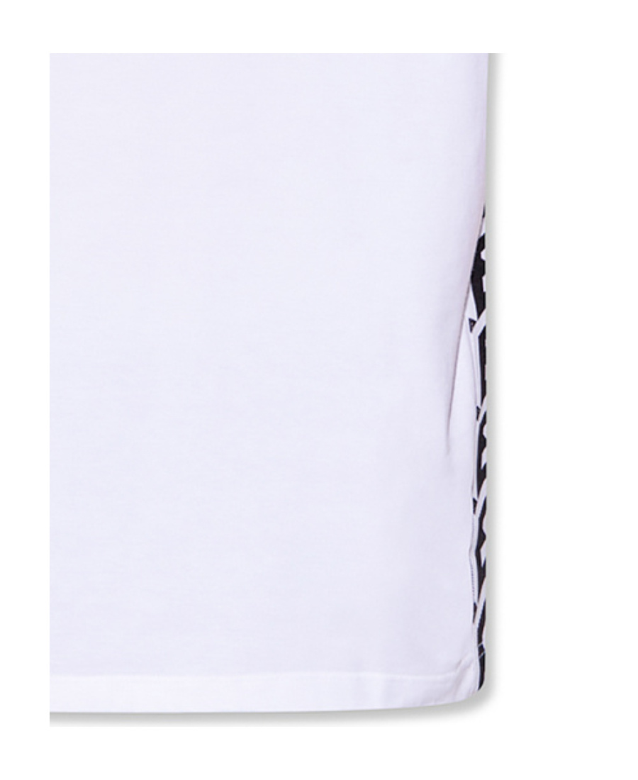Versace La Greca Trim T-shirt In White