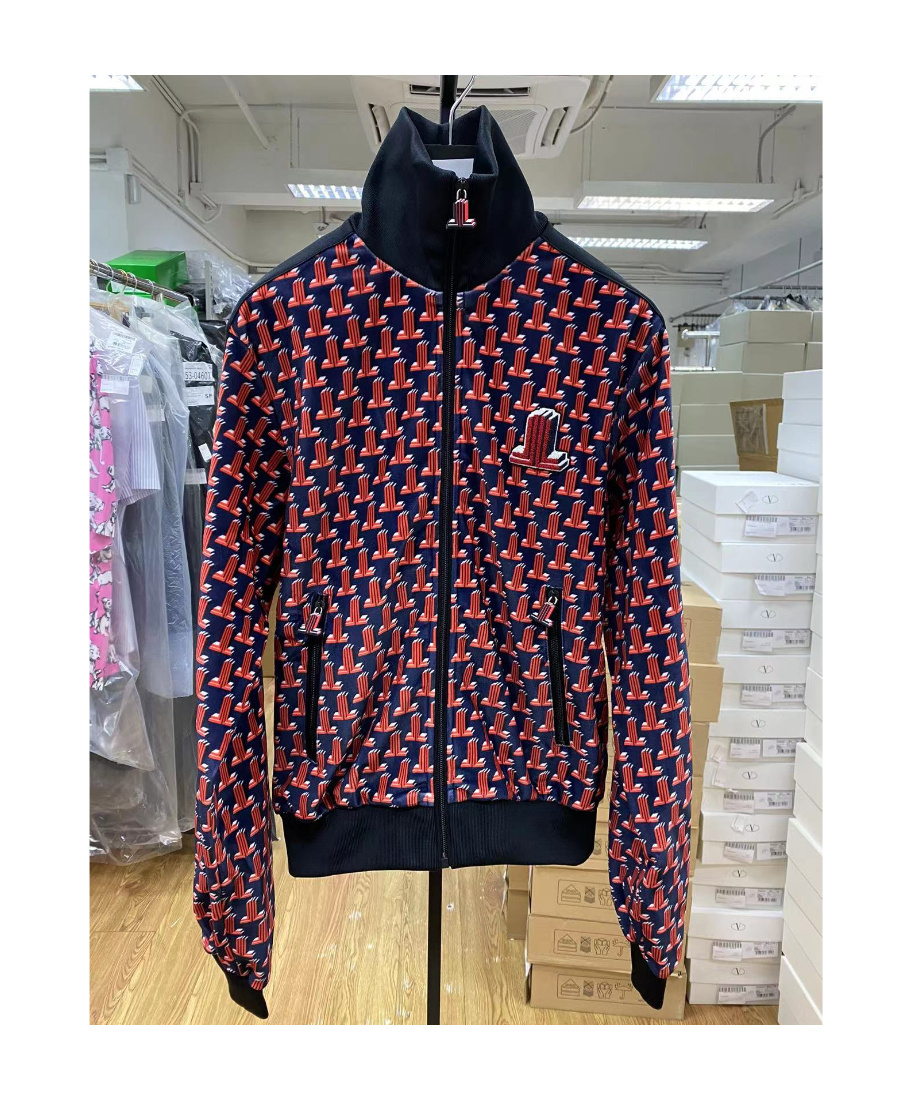 Lanvin Logo Jacquard Track Jacket In Black