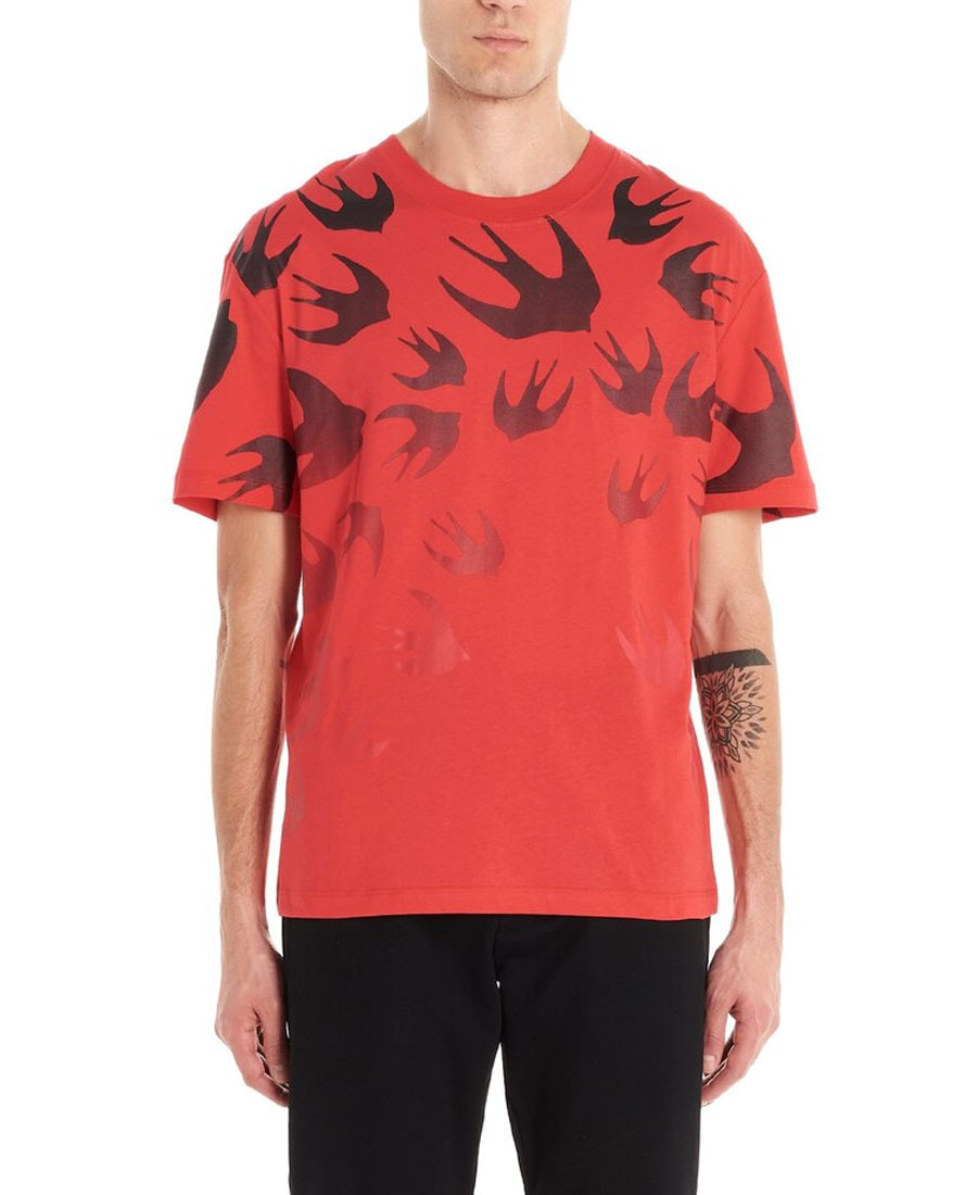 Mcq By Alexander Mcqueen Feiyan Printed Loose T-shirt In Red