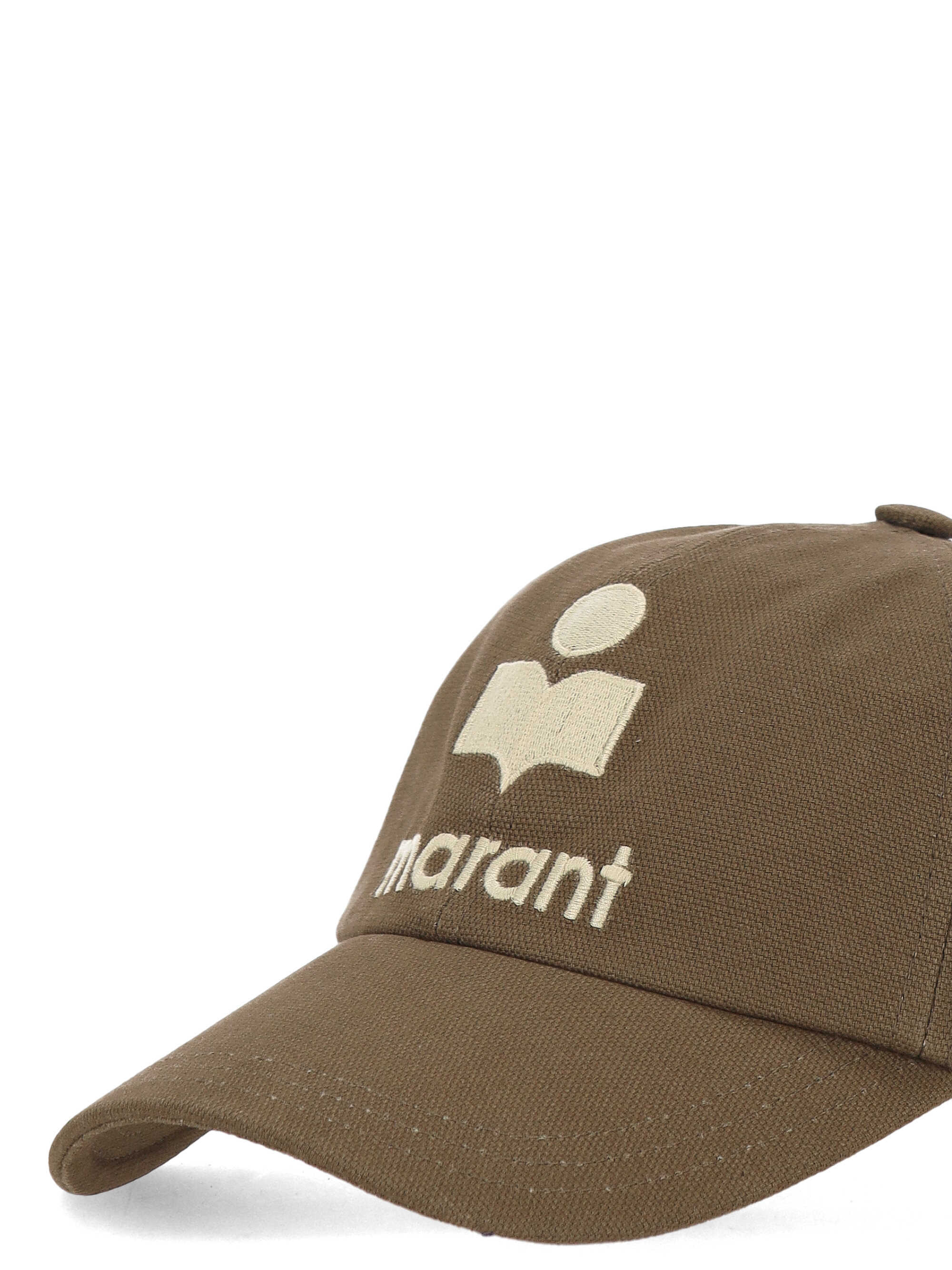 Isabel Marant Logo Embroidered Baseball Cap In Brown