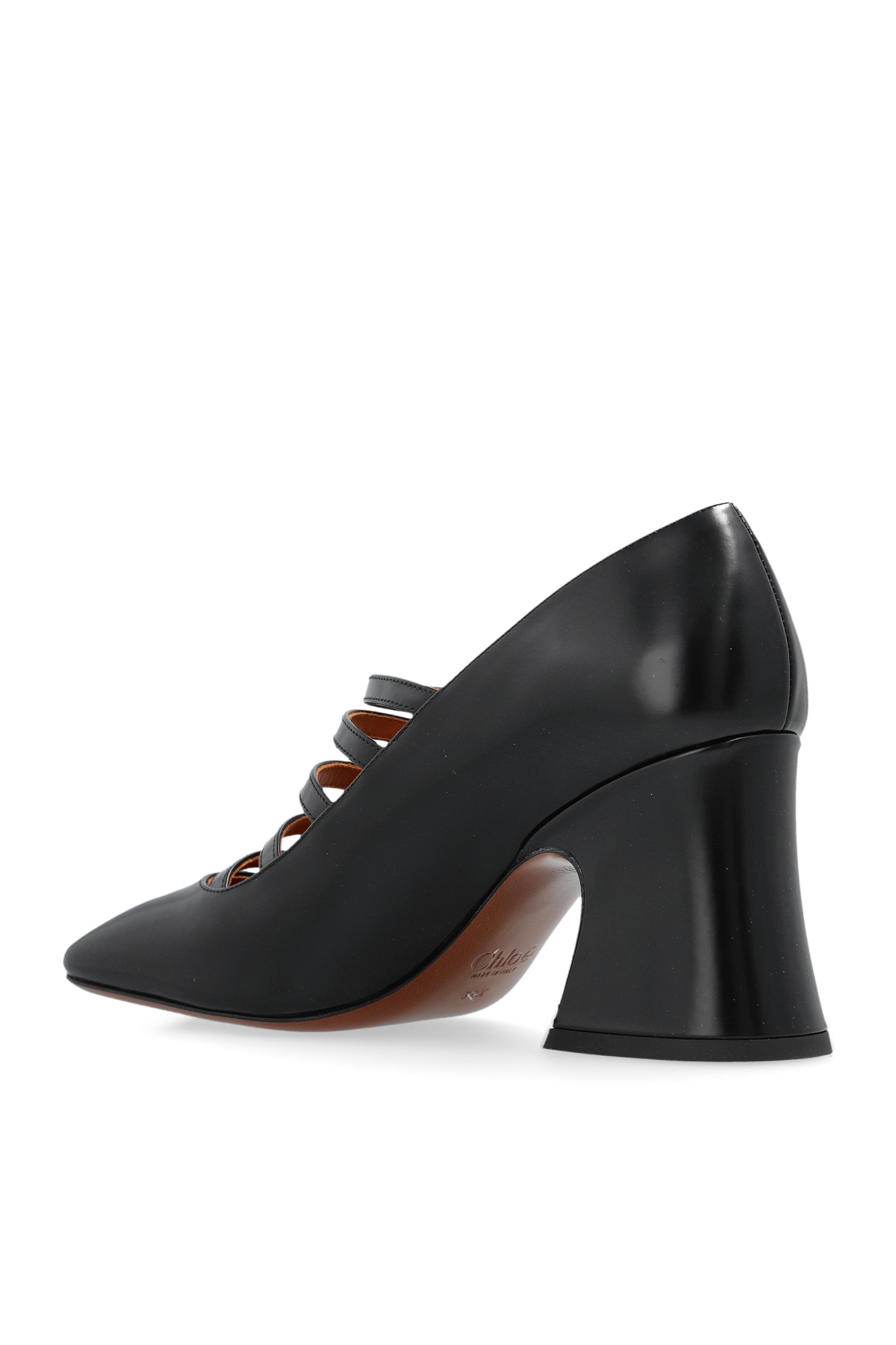 Chloé Janis 75 Multi-strap Pumps In Black