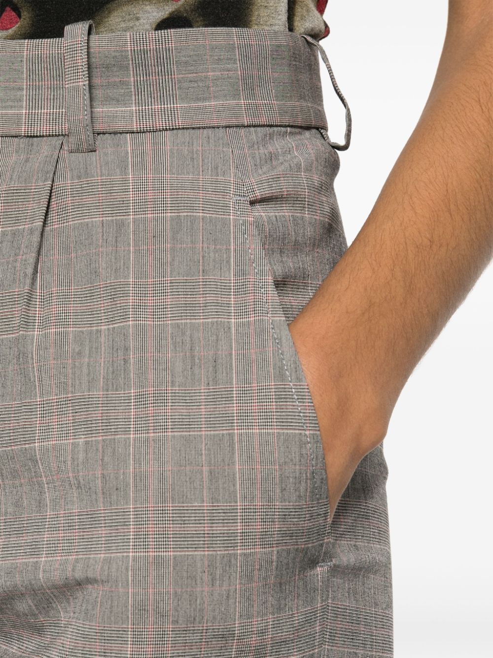 Vivienne Westwood Ray Prince-of-wales Checked Trousers In Gray