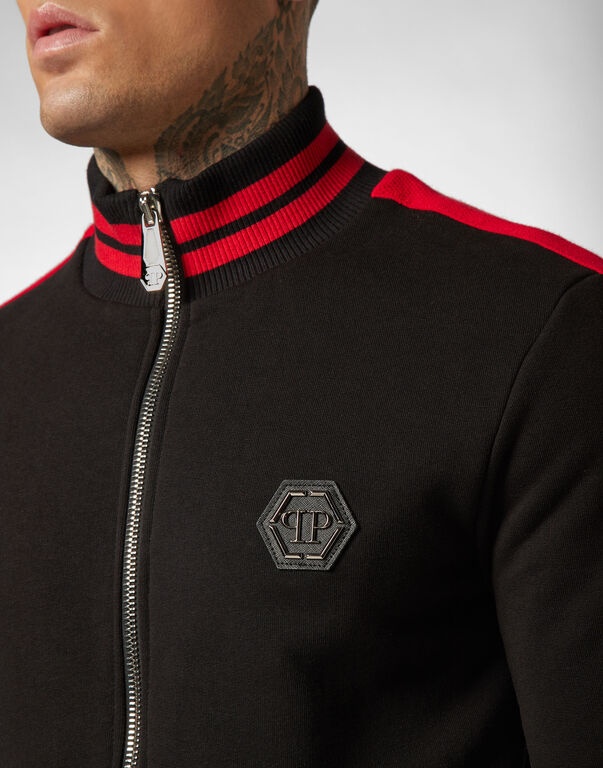 Philipp Plein Logo Casual Jacket In Black