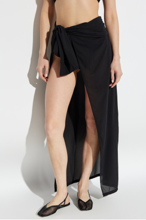 Balmain Transparent Beach Cover-up In Black
