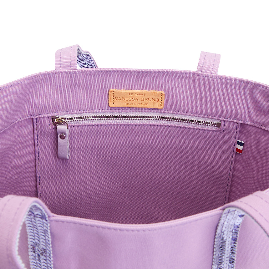 Vanessa Bruno Cabas Logo Tote In Purple
