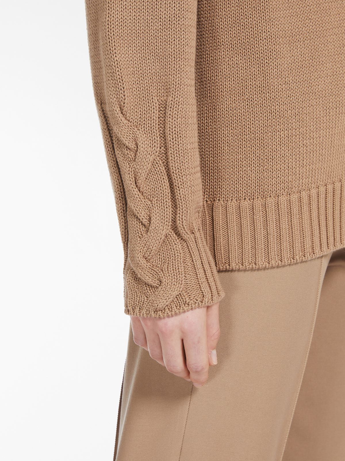 Max Mara Long-sleeved Cardigan In Nude