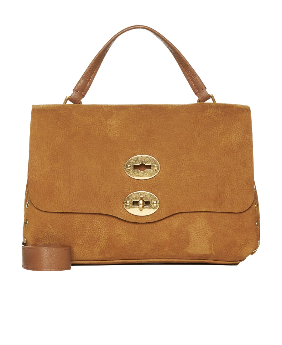 Zanellato Postina Stud-detail Leather Bag In Brown