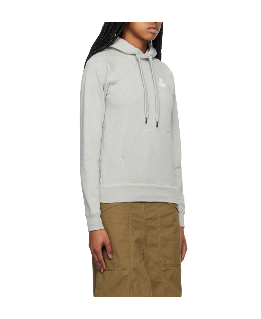 Isabel Marant Étoile Logo-print Hoodie In White
