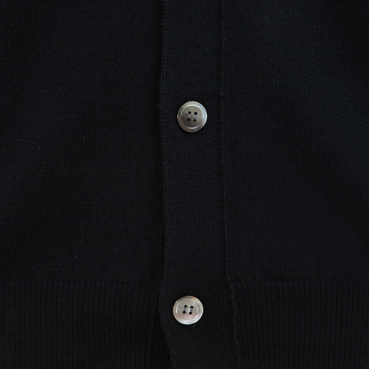 Comme Des Garçons Play Mens Cardigan Knit Black Wool Cardigan With Pixel Heart Patch. In Black
