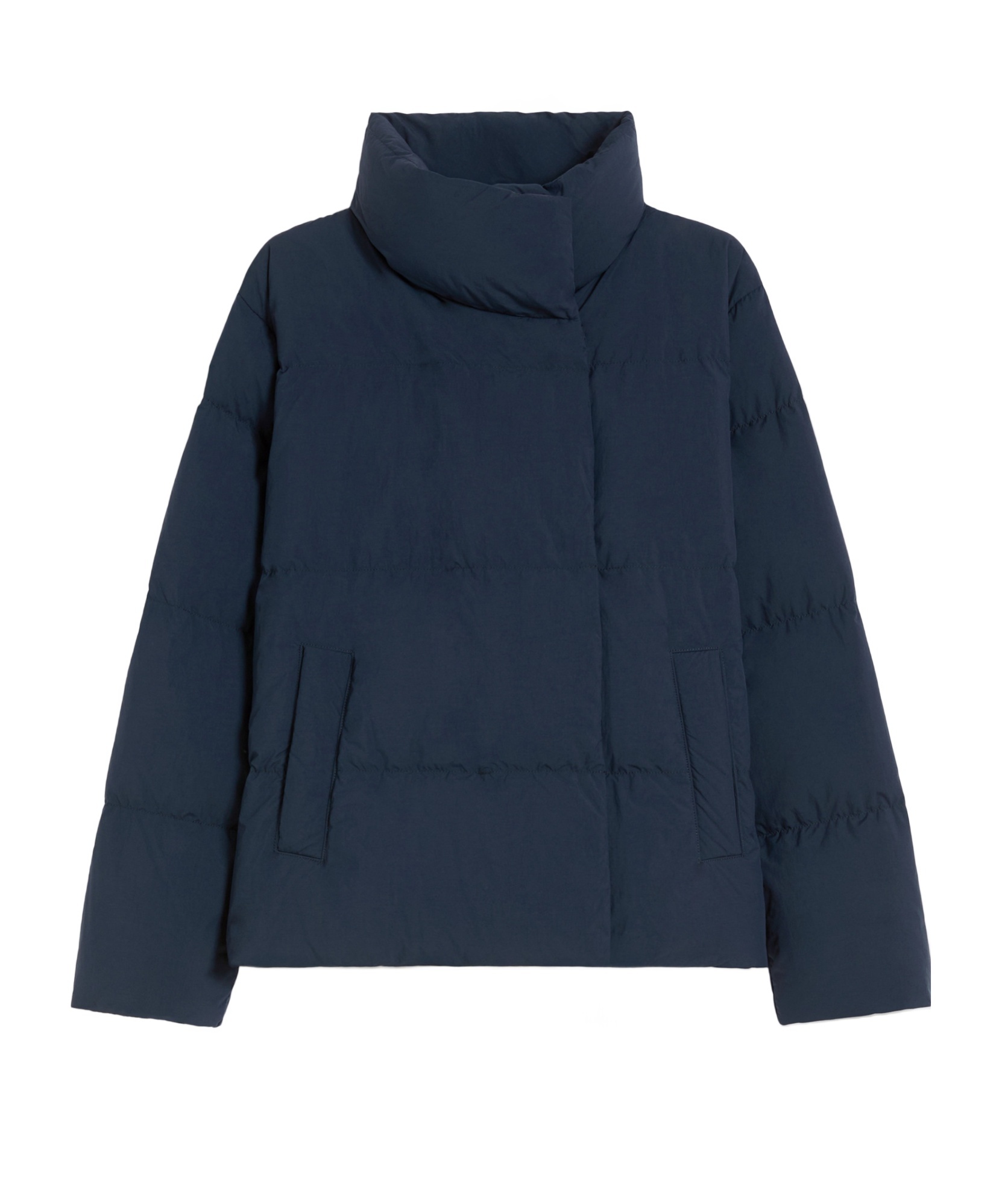Weekend Max Mara Long Sleeve Cotton Coat In Blue