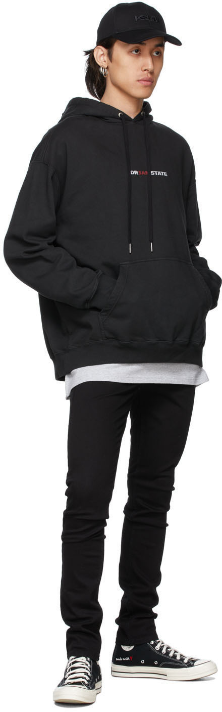 KSUBI LOGO-PATCH SKINNY JEANS