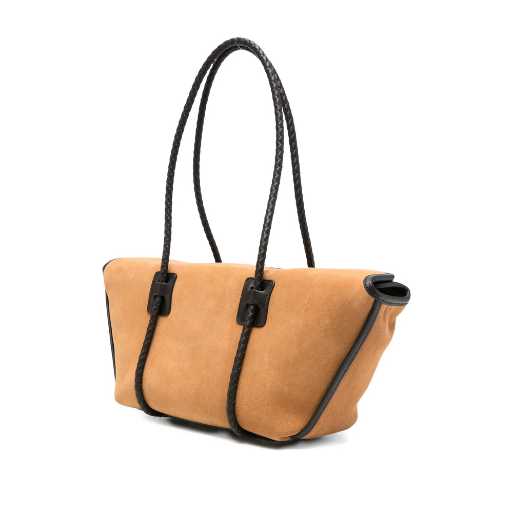 Hereu Forna Braided Handle Shoulder Bag In Brown