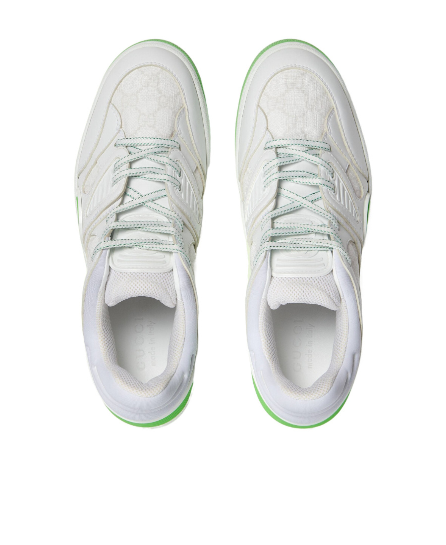 Gucci Basket Leather Low-top Sneakers In White